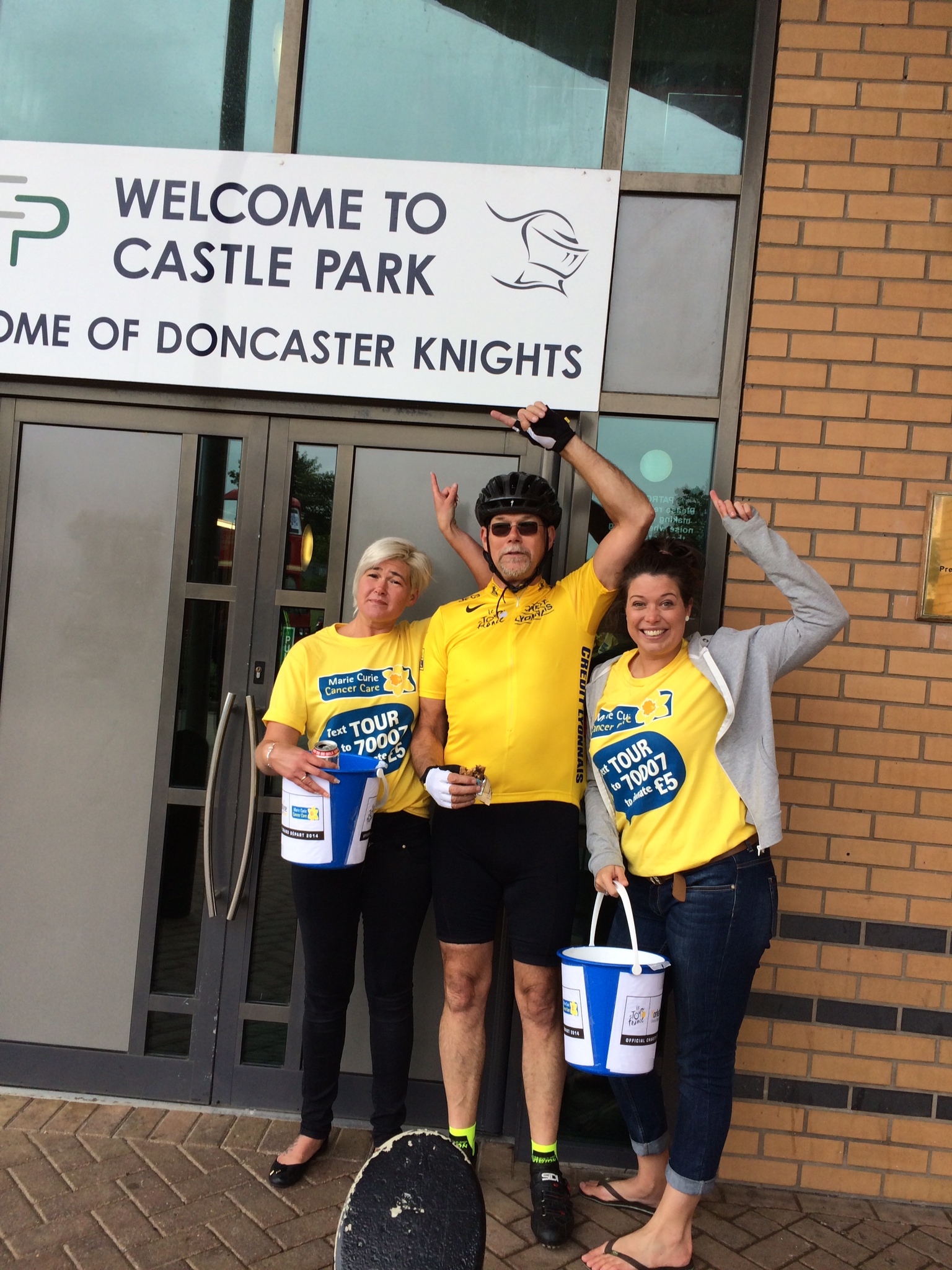 Marie Curie President Tom Cycle Ride