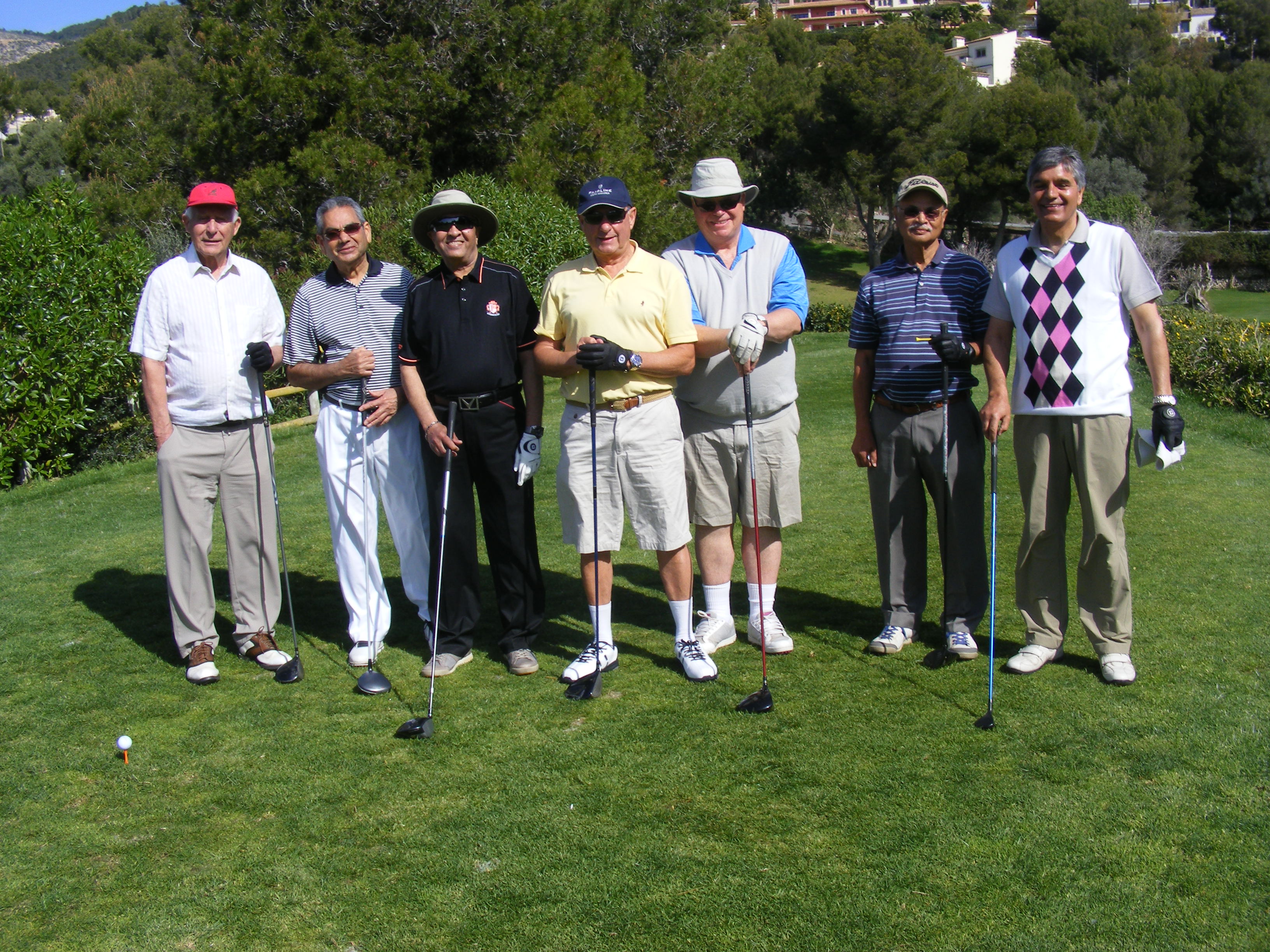 The competitors ready for action 