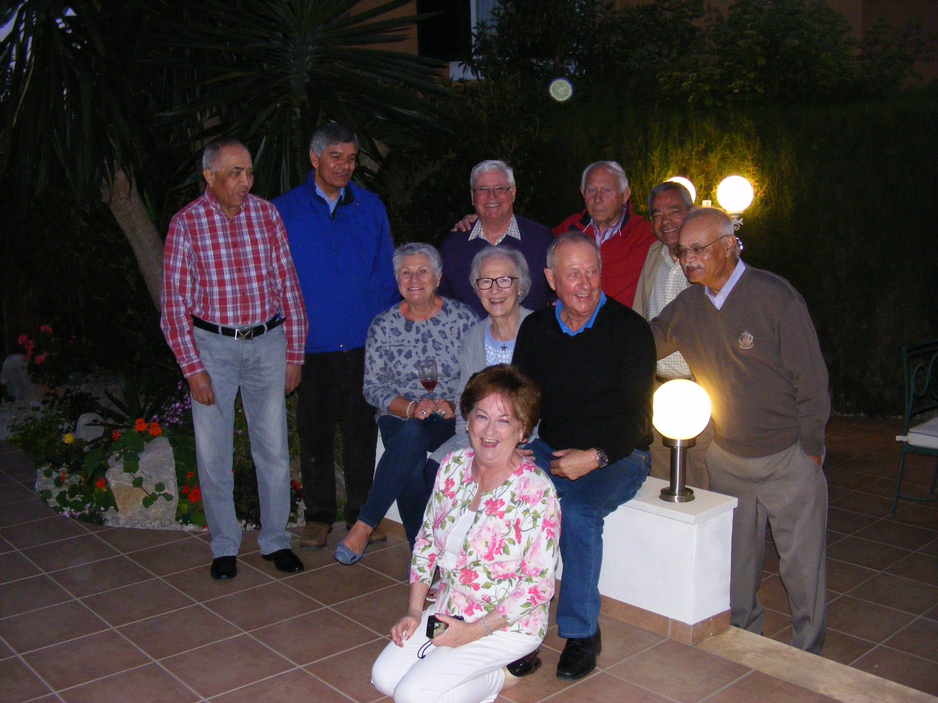 Drinks and nibbles at Shaun's