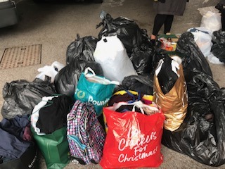 The clothes for this week's delivery 