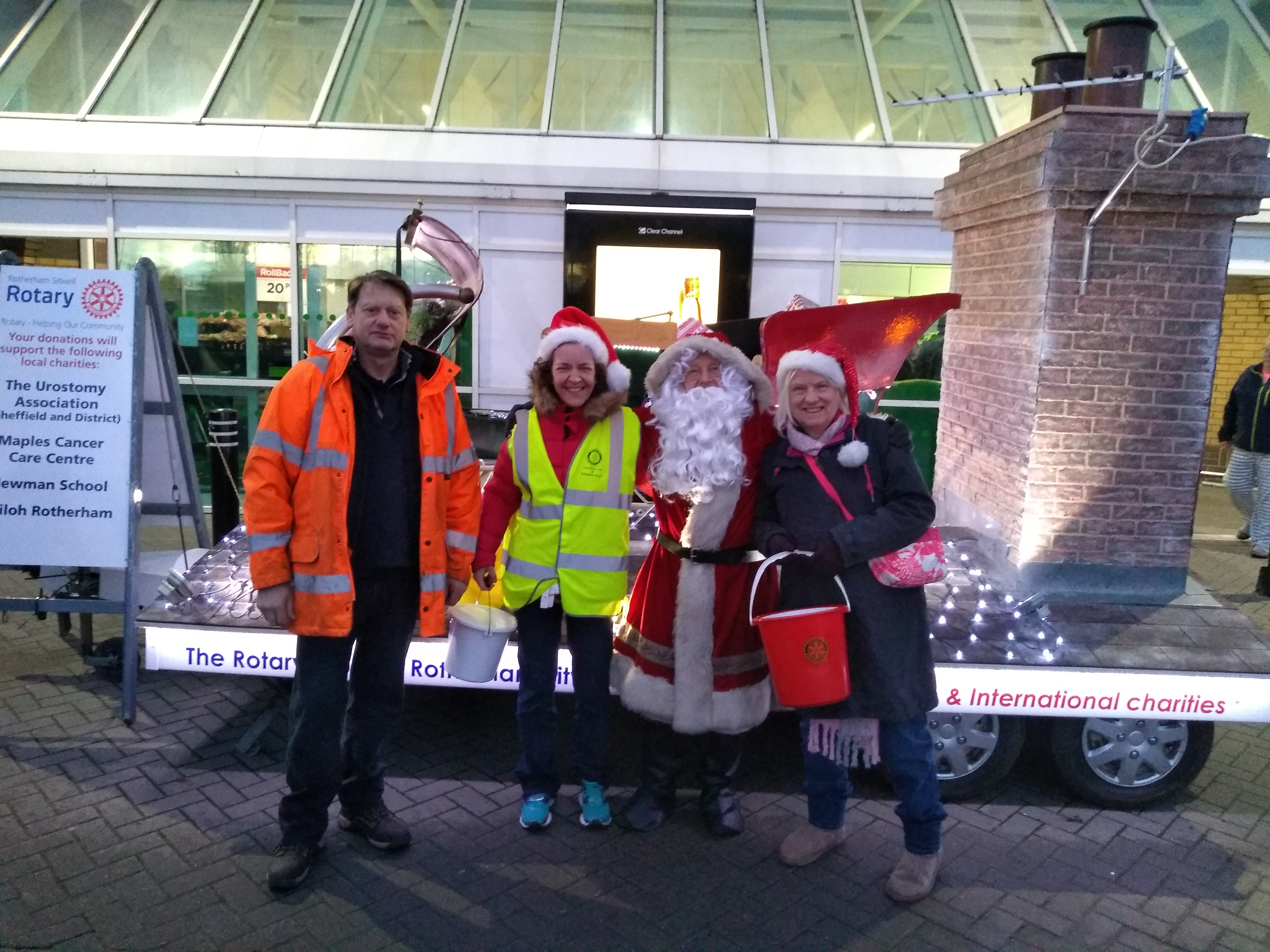 President Gurnam with Santa in Asdaland