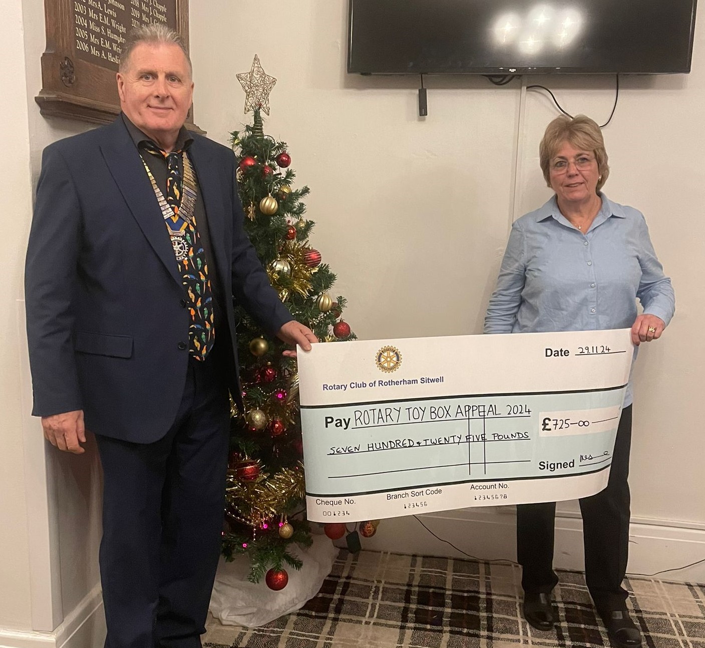 Rotary Christmas Toy Boxes 2024