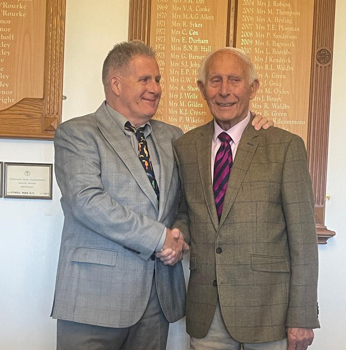 Rotarian John Turner on the eve of his 90th birthday.