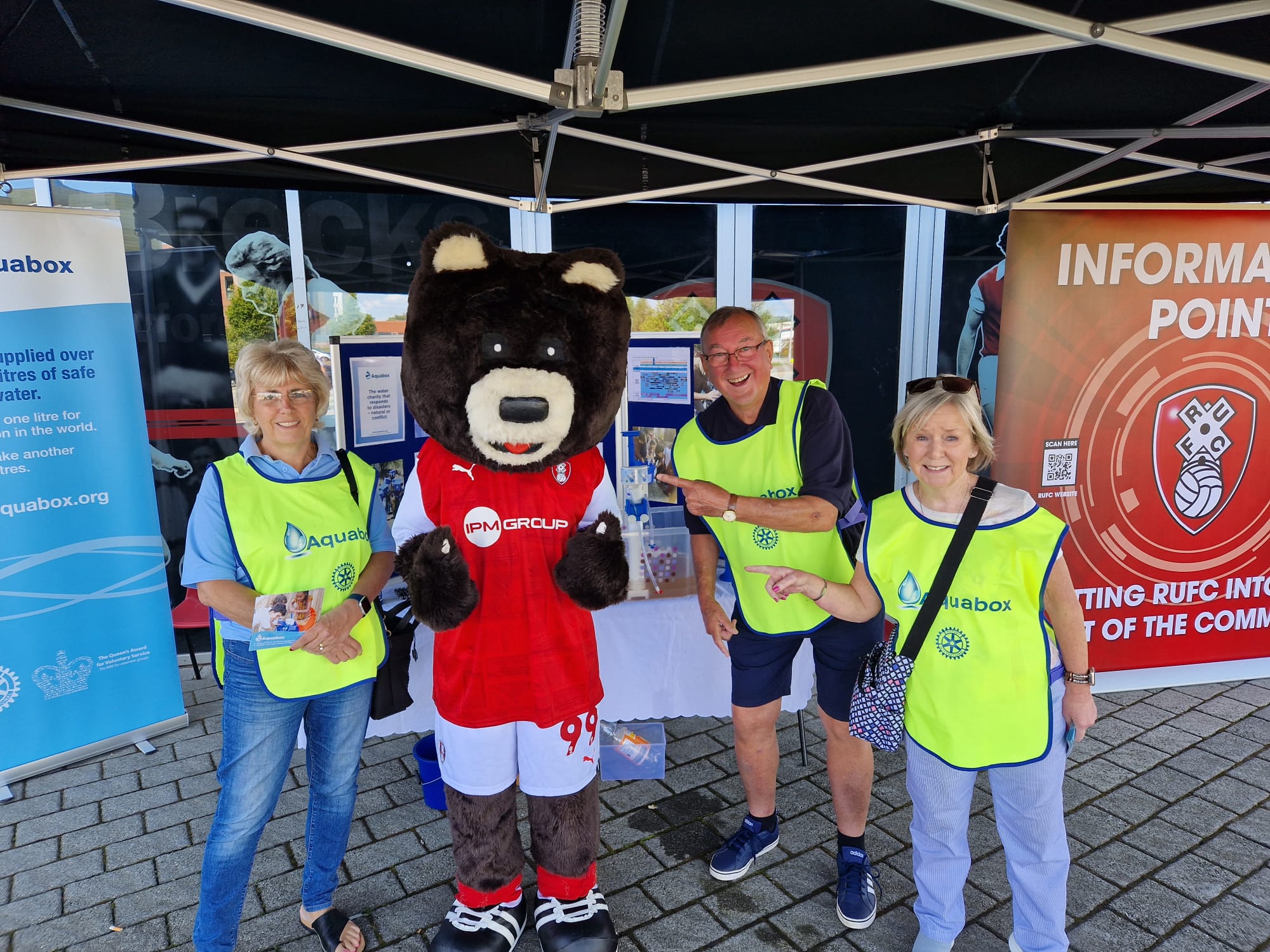 Even the Millers Mascot turned up