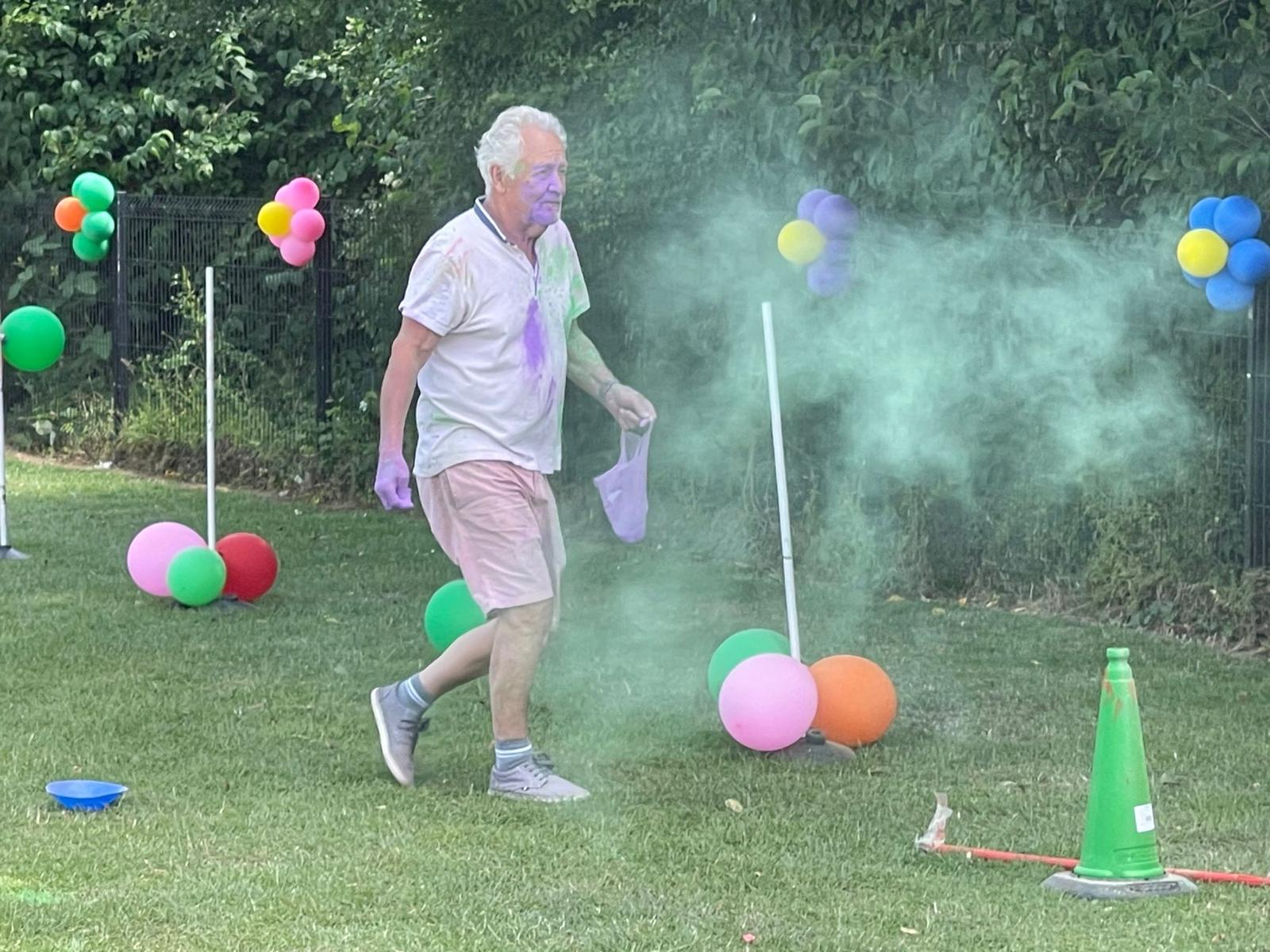 Roger in his element