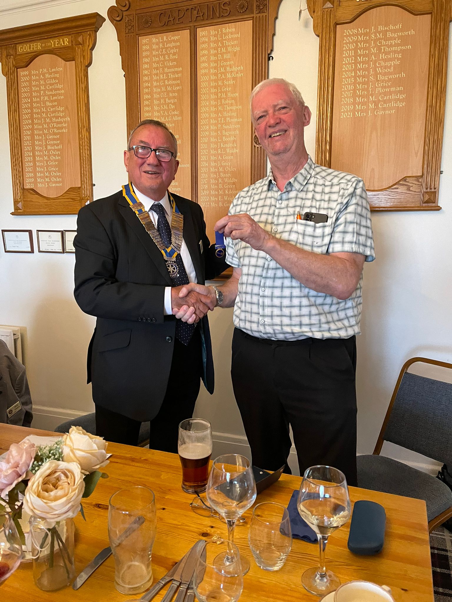 Peter Short installed as our new President 