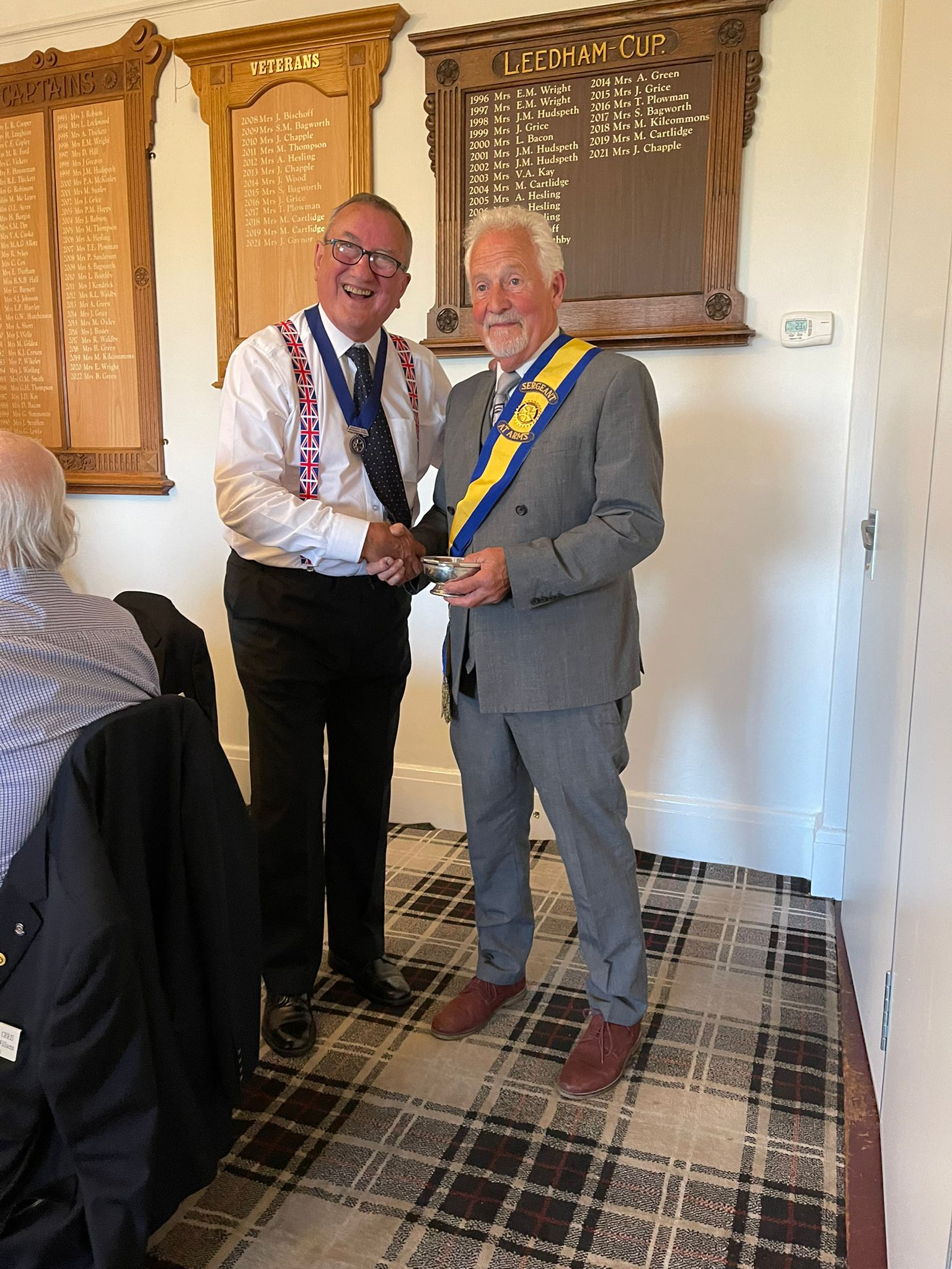 Roger Green installed as Sergeant at Arms 